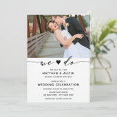 Invitation Nous Faisons La Réception De Mariage (Debout devant)