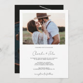 Invitation Nous faisons le Mariage agricole moderne (Devant / Derrière)