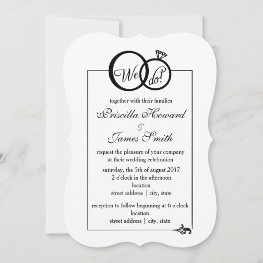 Invitation Nous faisons Mariage (Devant)