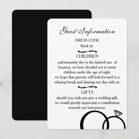 Invitation Nous faisons Mariage (Devant / Derrière)