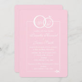 Invitation Nous faisons Mariage (Devant / Derrière)