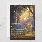 Invitation Nous faisons Mariage en forêt enchantée avec pot M (Devant)