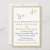 Invitation Nous faisons Moderne Chic Mariage (Devant)