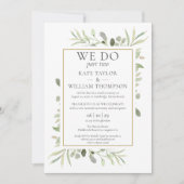 Invitation Nous faisons partie deux suite de vœux de mariage  (Devant)