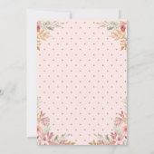 Invitation Nous faisons | Script à la main et Mariage Rose mi (Dos)