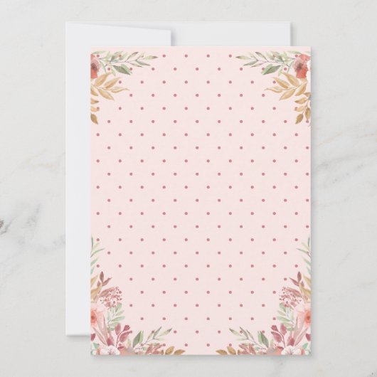 Invitation Nous faisons | Script à la main et Mariage Rose mi (Dos)