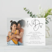 Invitation Nous faisons Script Photo QR Code Mariage lesbien (Debout devant)