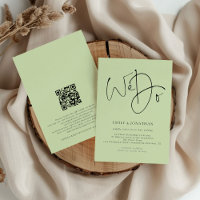 Nous faisons Script QR Code Lime Cream Mariage