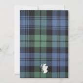 Invitation "Nous faisons" Tartan Black Watch (Dos)