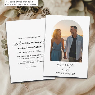 Invitation Nous faisons toujours 15 ans de mariage Photo d'an