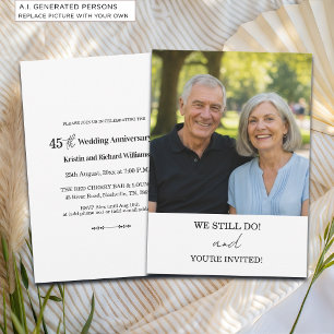 Invitation Nous faisons toujours 45e anniversaire de mariage 