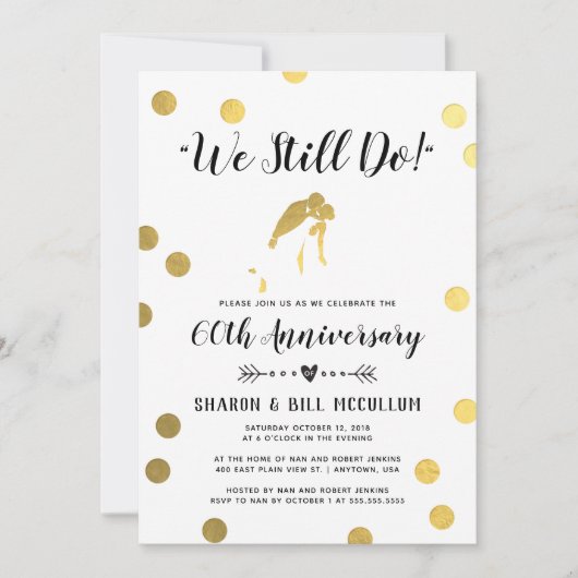 Invitation Nous faisons toujours | 60e anniversaire de mariag (Devant)
