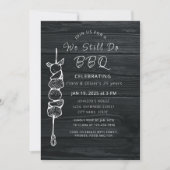 Invitation Nous faisons toujours BBQ jardin fête mariage anni (Devant)