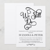 Invitation Nous faisons toujours de la calligraphie élégante  (Devant / Derrière)