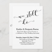 Invitation Nous faisons toujours de la calligraphie moderne,  (Devant / Derrière)