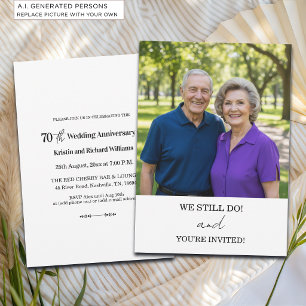 Invitation Nous faisons toujours des photos pour le 70e anniv