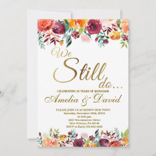 Invitation Nous Faisons toujours invitation, Vow Renouvelleme
