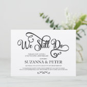 Invitation Nous faisons toujours l'Anniversaire de Calligraph (Debout devant)