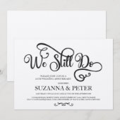 Invitation Nous faisons toujours l'Anniversaire de Calligraph (Devant / Derrière)