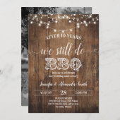 Invitation Nous Faisons Toujours L'Anniversaire Du Mariage BB (Devant / Derrière)