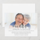 Invitation Nous Faisons Toujours L'Anniversaire Du Renouveau (Devant / Derrière)