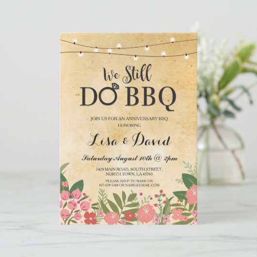 Invitation Nous faisons toujours l'invitation de célébration (Debout devant)