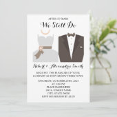 Invitation Nous Faisons Toujours Mariage Anniversaire Invitat (Debout devant)