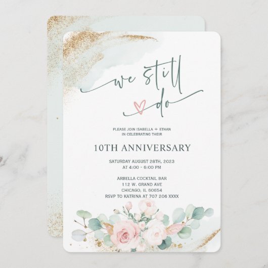 Invitation Nous Faisons Toujours Modèle D'Invitation (Devant / Derrière)