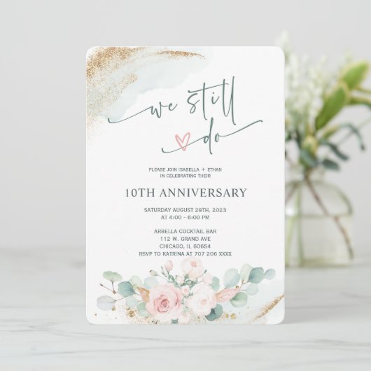 Invitation Nous Faisons Toujours Modèle D'Invitation (Debout devant)