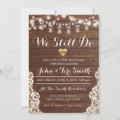 Invitation Nous Faisons Toujours N'Importe Quelle Année Bois  (Devant)