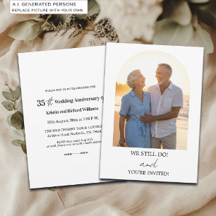 Invitation Nous faisons toujours Photo d'anniversaire de mari