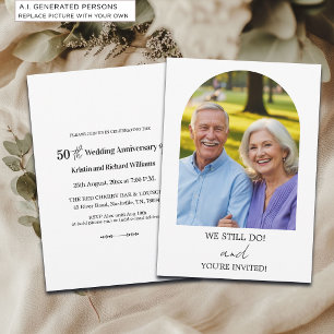 Invitation Nous faisons toujours Photo de 50e anniversaire de