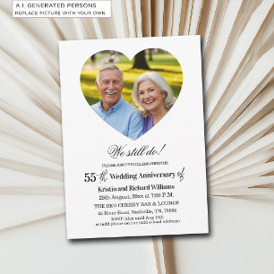 Invitation Nous faisons toujours Photo du 55e anniversaire de