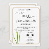 Invitation Nous faisons toujours Renouveler les Vows Mariage  (Devant / Derrière)