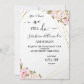 Invitation Nous faisons toujours Renouveler les Vows Mariage  (Devant)