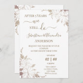 Invitation Nous faisons toujours Renouveler les Vows Mariage  (Devant / Derrière)