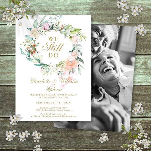 Invitation Nous faisons toujours renouvellement de vœux de ma