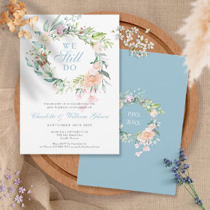 Invitation Nous faisons toujours Renouvellement de vœux flora