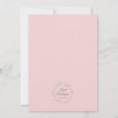Invitation Nous faisons toujours rose et argent Grey Mariage  (Dos)
