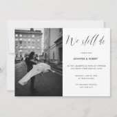 Invitation Nous Faisons Toujours Un Élégant Script Mariage An (Devant)