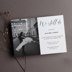 Invitation Nous Faisons Toujours Un Élégant Script Mariage An