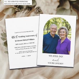 Invitation Nous faisons toujours une photo pour notre 65e ann