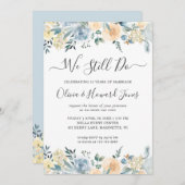 Invitation Nous Faisons Toujours Vow Renewal Pastel Vanilla B (Devant / Derrière)