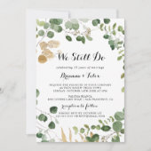 Invitation Nous Faisons Toujours Vow Tropical Gold Green Reno (Devant)