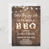 Invitation Nous faisons une fête de fiançailles Rétro Rustiqu (Devant)