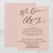 Invitation Nous Faisons une Fuite Amoureuse, Célébration Simp (Devant / Derrière)