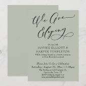 Invitation Nous Faisons une Fuite Amoureuse, Célébration Simp (Devant / Derrière)