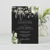 Invitation Nous faisons Verdure Floral String Mariage (Debout devant)