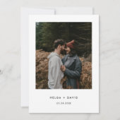 Invitation Nous Fuyons Mariage Photo Moderne (Devant)