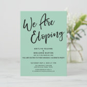 Invitation Nous Fuyons Mariage Vert Tenue Décontractée Soirée (Debout devant)